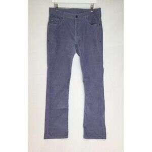 Stio Rivet Cord Corduroy Pants Mens 32R 32x32 Gray Stretch Chino